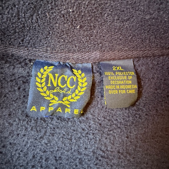 West Virginia Mountaineers Navy & Yellow Graphic Fleece 1/4 Zip NCC Gold  Sz 2XL - Picture 5 of 6